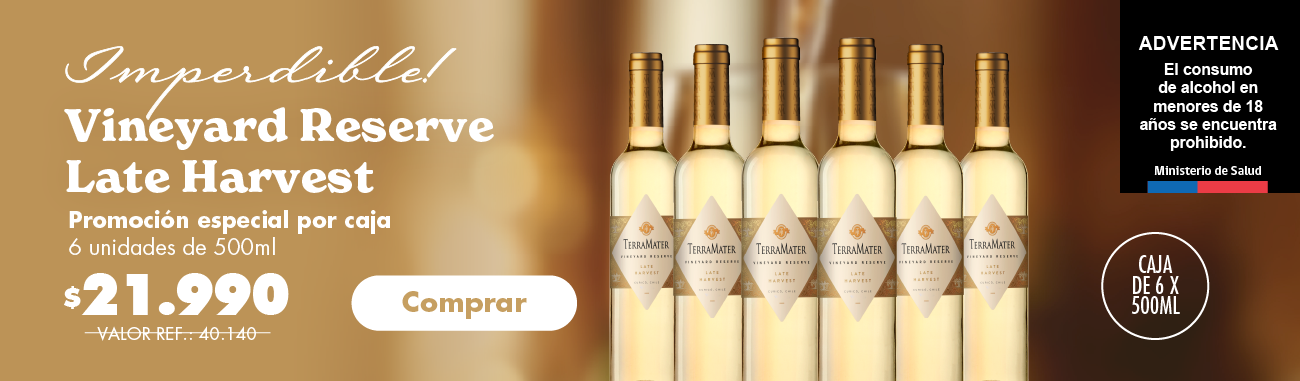 Promocin especial por caja VRE Late Harvest